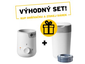 Ohřívačka kojeneckých lahví Easi-Warm + Koš na pleny Sangenic Twist & Click