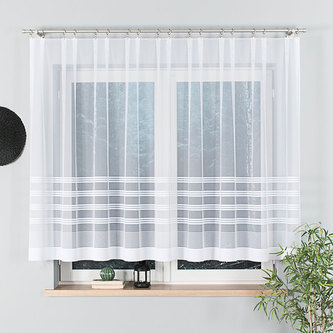 Dekorační vzorovaná záclona BALBINA 140 bílá 300x140 cm MyBestHome