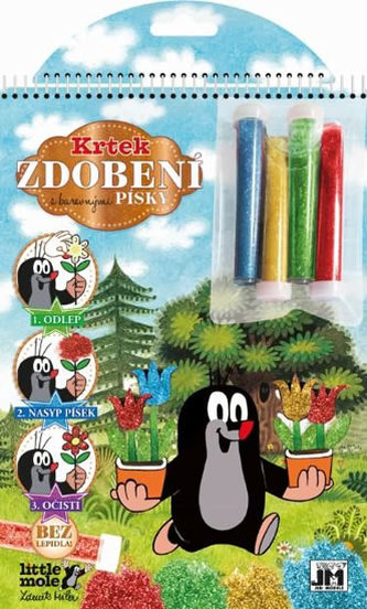 Zdobení pískem Krtek