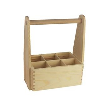 Dřevěný nosič na láhve, 097021