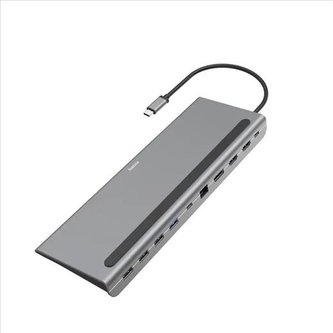 Dokovací stanice Hama USB-C Connect2Office Pro , 10 připojení