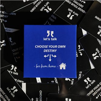 Karty Konwersacyjne Let's talk Far from home Choose your own des