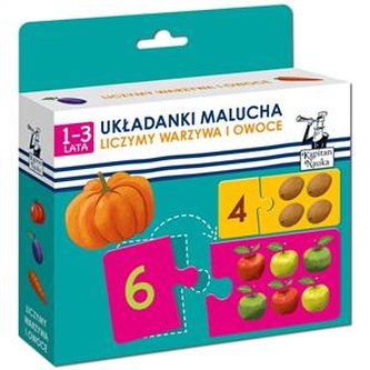 Kapitan Nauka. Układanki malucha. Liczymy warzywa i owoce
