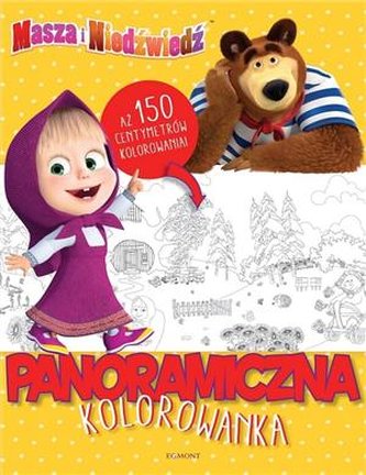 Masza i Niedźwiedź. Panoramiczna kolorowanka