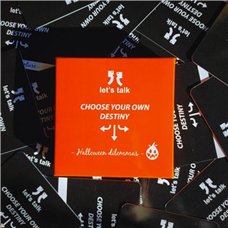 Karty Konwersacyjne Let's talk Halloween dilemmas Choose your ow