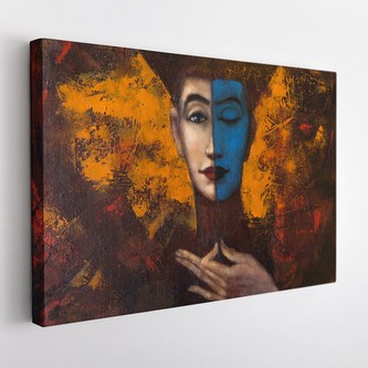 Obraz na plátně TWO COLORS 120x80 cm Mybesthome