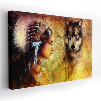 Obraz na plátně INDIANA 120x80 cm Mybesthome