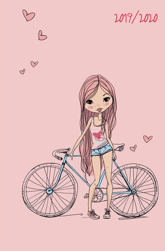 Diář 2019-2020/ Dívka s kolem/školní