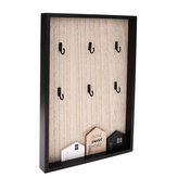 Věšák dřevěný na klíče 24x34x3 cm