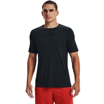 Tričko Seamless Wordmark SS Black - Under Armour - Velikost: M