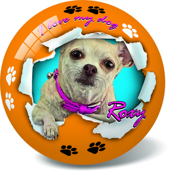 Míč kočička/pejsek 14 cm