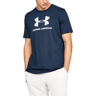 Tričko Sportstyle Logo SS Navy - Under Armour - Velikost: S