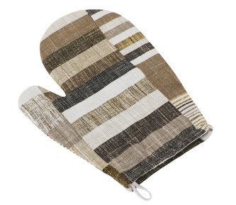 Kuchyňská chňapka - dlaždice hnědobéžové - chňapka 28x18 cm