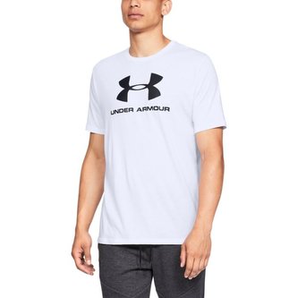 Tričko Sportsstyle Logo SS White - Under Armour - Velikost: L