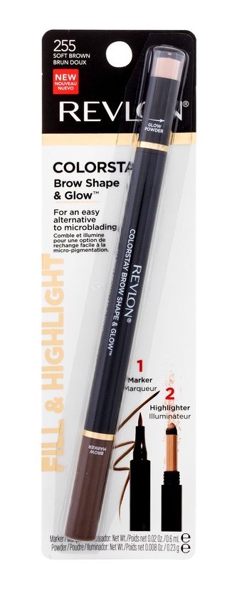 Revlon Colorstay Tužka na obočí Brow Shape & Glow 0,83 g 255 Soft Brown pro ženy