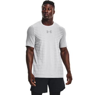 Tričko Seamless Wordmark SS Grey - Under Armour - Velikost: L