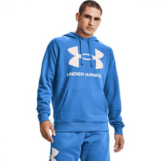Mikina Rival Fleece Big Logo HD Blue - Under Armour - Velikost: L