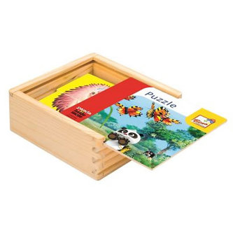 Krtek a Panda: Puzzle barevné, 16 dílků