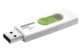 ADATA Flash disk UV320 32GB / USB 3.1 / bílo-zelená