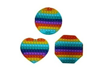 Pop it hra mix duhový  ( 1ks )