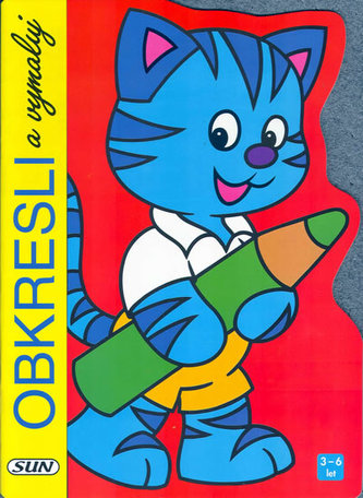 Obkresli a vymaluj Kočka