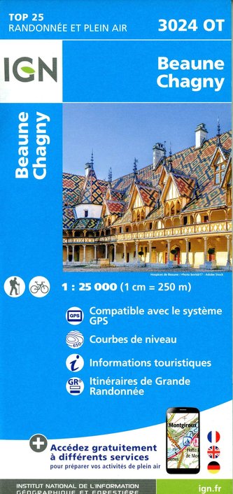 Beaune Chagny 1:25 000
