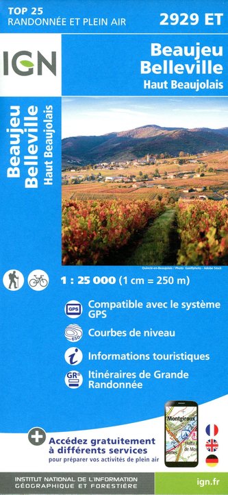 Beaujeu Belleville 1:25 000