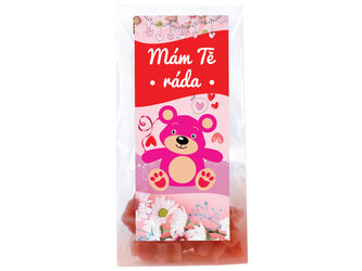 LIPOO ČAJOVÍ MEDVÍDCI MÁM TĚ RÁDA DÁRKOVÝ S PŘÍCHUTÍ MALINA A VANILKA 50G