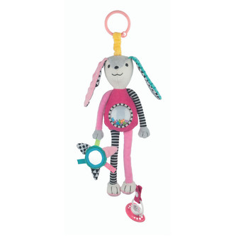 Canpol babies Plyšová hračka s úchytem na dudlík Zajíček