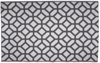 Venkovní vzorovaný koberec GEOMETRIA šedá 160x220 cm Multidecor