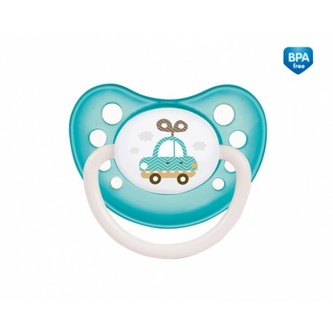 Canpol babies Dudlík 18m+ kaučukový anatomický TOYS  (varianta dle skladové dostupnosti dodavatele - žlutá/modrá/červená)