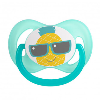 Canpol babies Dudlík 6-18m silikonový symetrický SO COOL tyrkysový