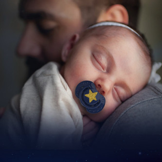 LOVI Dudlík silikonový dynamický Stardust 3-6m 2ks fialový