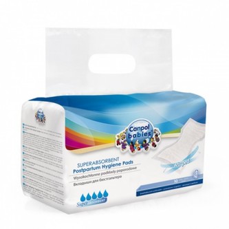 Canpol babies Vysoce absorpční tvarované vložky po porodu 10 ks