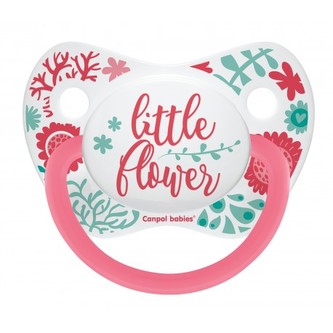 Canpol babies Dudlík silikonový anatomický 6-18m WILD NATURE korálový