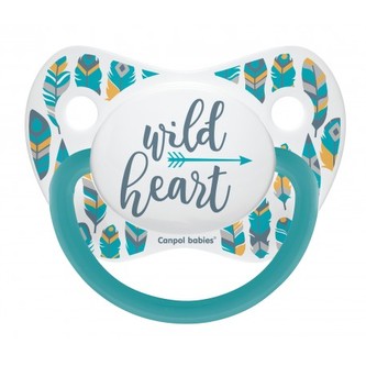 Canpol babies Dudlík silikonový anatomický  18m+ WILD NATURE tyrkysový