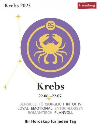 Krebs Sternzeichenkalender 2023