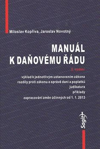 Manuál k daňovému řádu 2013