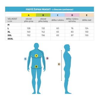Froté župan pánský - černý - vel. XXL