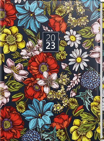 Denní diář David Lamino A5 Květinový