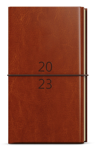 Týdenní diář Jakub Dueto kapesní diář+blok Hnědá