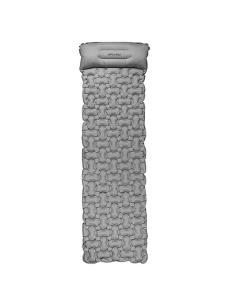 Spokey - AIR BED PILLOW BIG Samonafukovací matrace - 213x62x6 šedá s polštářkem