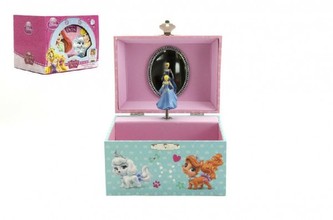 Hrací skříňka šperkovnice Disney princezny 14x11x11cm v krabičce