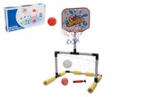 Sada basketbal vodní + fotbalová branka 2v1 v krabici 47x26x7cm