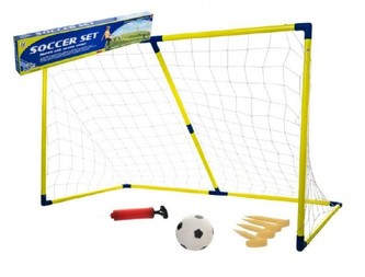 Fotbalová branka s doplňky plast v krabici 88x18x6cm