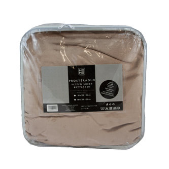 Prostěradlo mikroflanel - tmavě béžová Rozměry Prostěradel: 90x200 cm