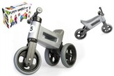 Odrážedlo šedá FUNNY WHEELS 2v1 výška sedadla nastavitelná 28/31cm nosnost 50kg 18m+ v krabici