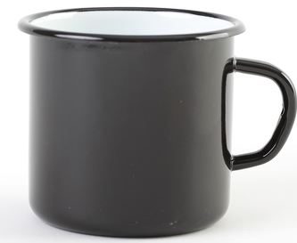 Hrnek smalt 400 ml černý II ja.