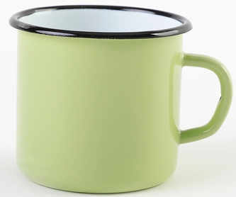 Hrnek smalt 400 ml světle zelený II ja.