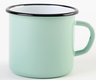 Hrnek smalt 400 ml máta II ja.